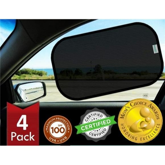 Car Window Shade (4Pack)- Car Window Shade for Baby- Car Seat Sun Protection - Picture 1 of 6